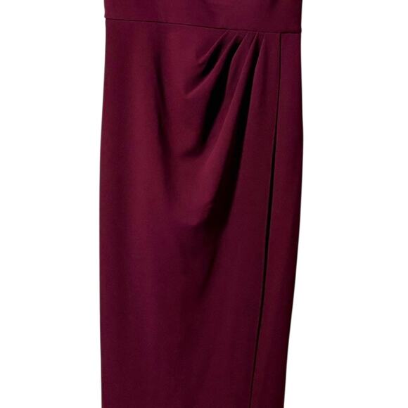 V-Day!! 💗 💗 NWT Sachin & Babi Long Cocktail Dress Sz 10 - Burgundy Classic - Picture 6 of 15